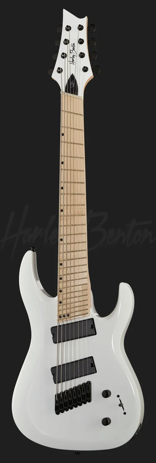 Harley Benton R-458MN WH MultiScale E-Gitarre 8-saitig