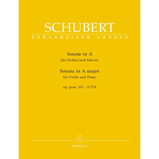 Bärenreiter Schubert Sonate A-Dur D 574 Noten Violine