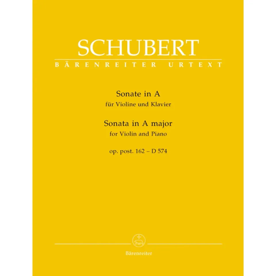 Bärenreiter Schubert Sonate A-Dur D 574 Noten Violine
