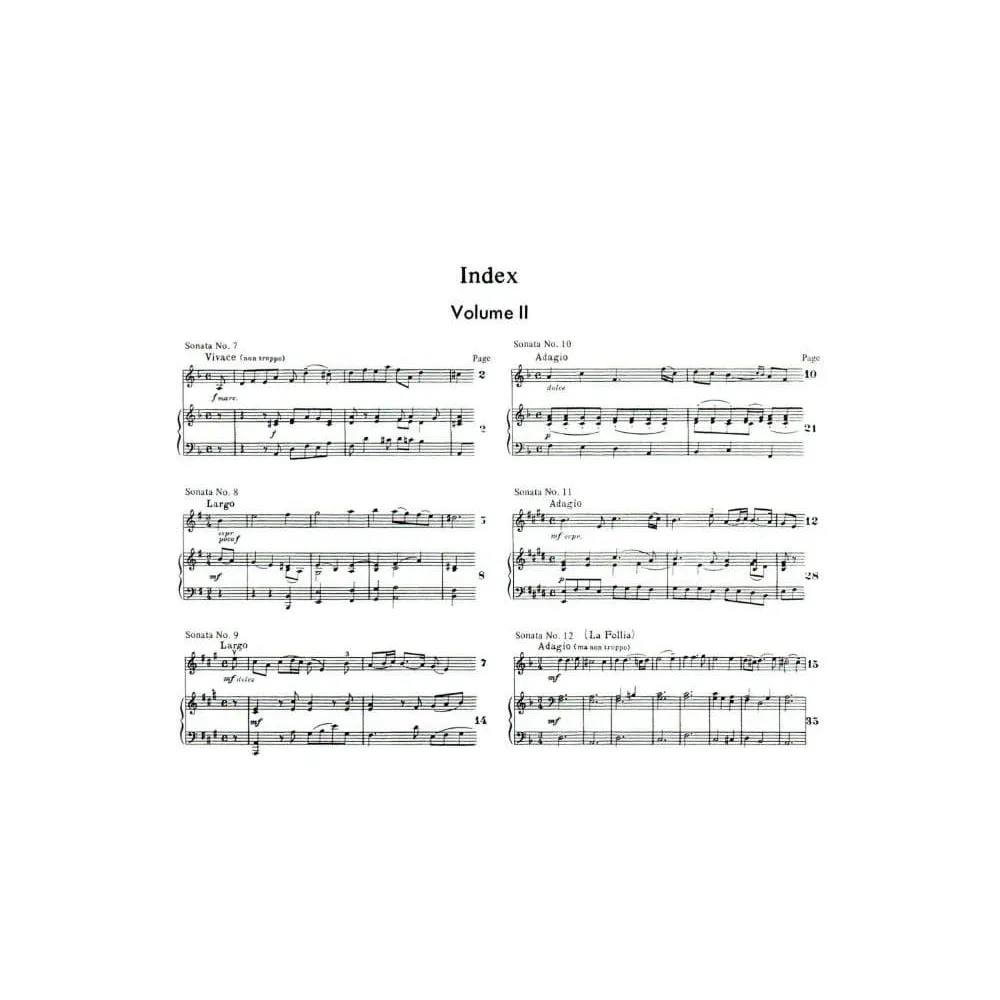 Schirmer Corelli 12 Sonaten Op.5 Bd.2 Violine Noten
