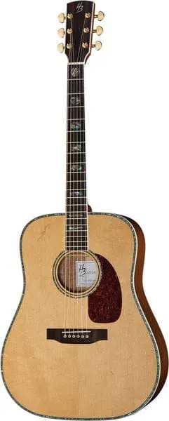 Harley Benton Custom CLD-41SE Westerngitarre Dreadnought Walnuss