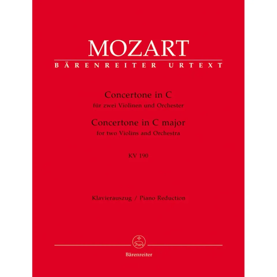 Bärenreiter Mozart Concertone K 190 Noten 2 Violinen Urtext