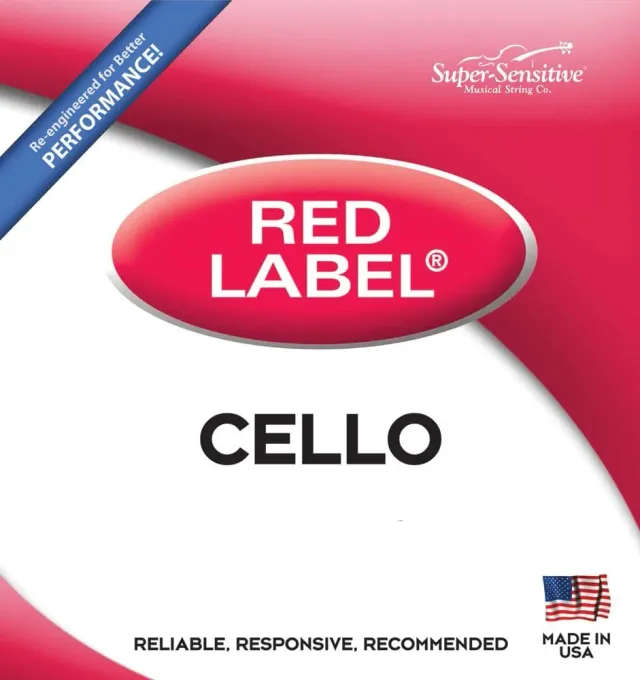 Super-Sensitive Red Label Cello Saitensatz 4/4 mittel