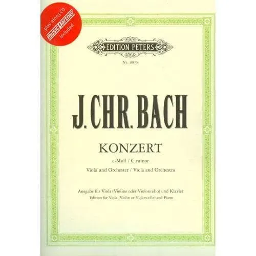 Peters Bach Casadesus Konzert c-moll Noten Viola Klavier CD