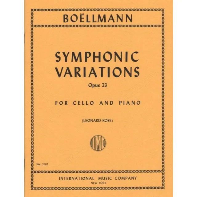 Shar Music Boellmann Op 23 Noten Cello Klavier Variation