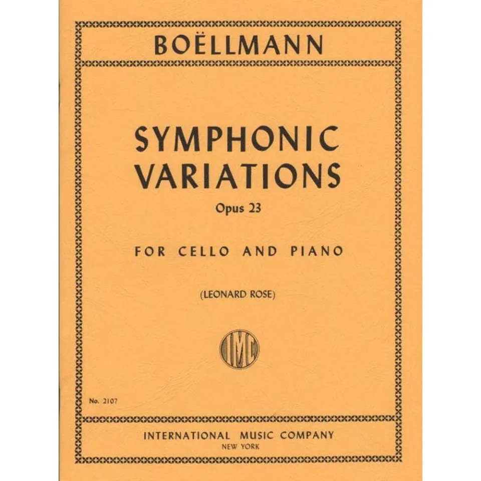 Shar Music Boellmann Op 23 Noten Cello Klavier Variation