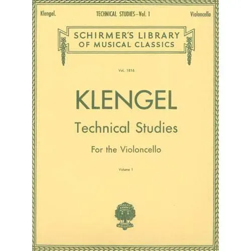 Schirmer Klengel Technische Studien Band 1 Cellonoten