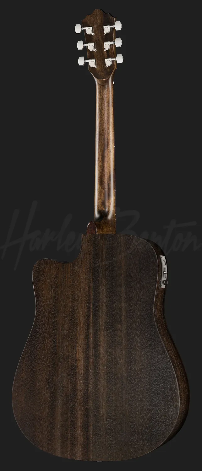 Harley Benton Delta Blues DCE Westerngitarre Mahagoni Cut