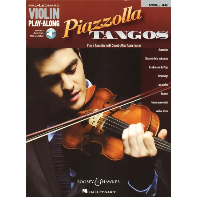 Hal Leonard Piazzolla Tangos Vol. 46 Violinenoten mit Audio