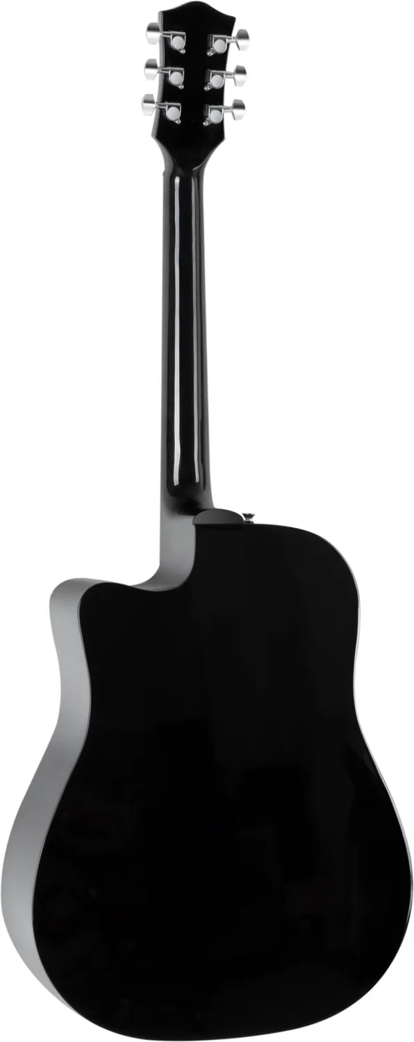 Rocktile D-60CE Westerngitarre Schwarz Dreadnought EQ