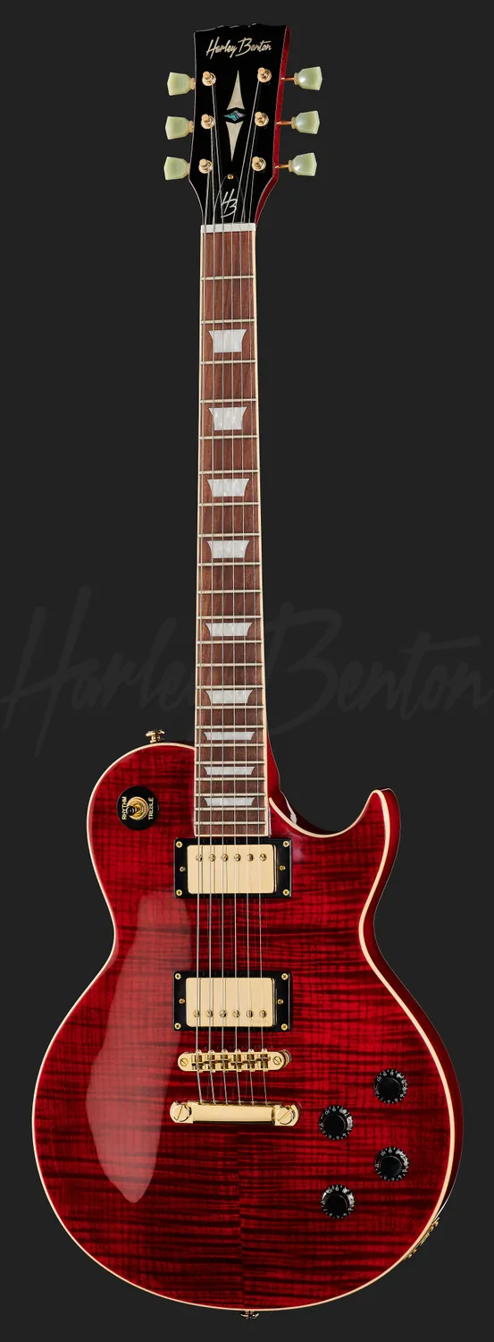 Harley Benton SC-550 II BCF E-Gitarre Black Cherry