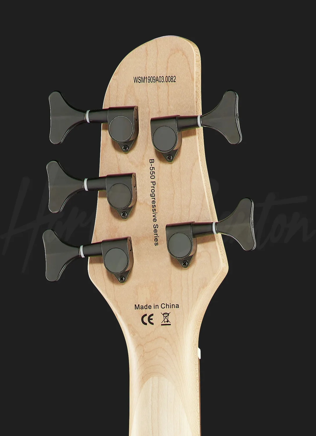Harley Benton Pro B-550LH E-Bass 5-Saiter BK aktiv