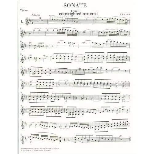 Henle Bach Sechs Sonaten BWV 1014-1019 Violinnoten Urtext