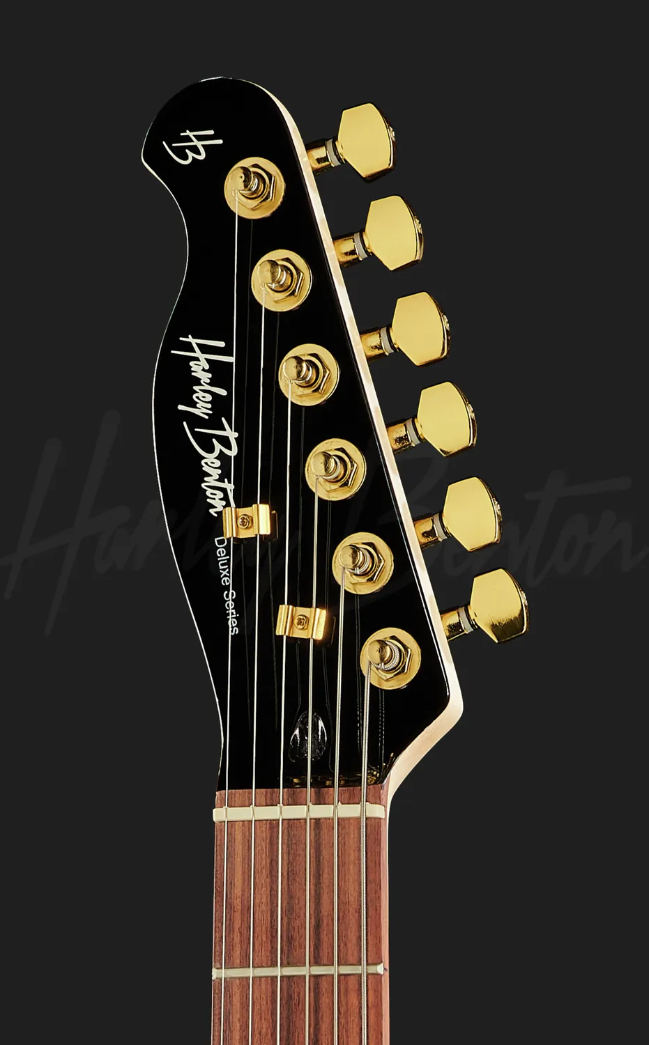 Harley Benton TE-40 LH TBK E-Gitarre Linkshand schwarz