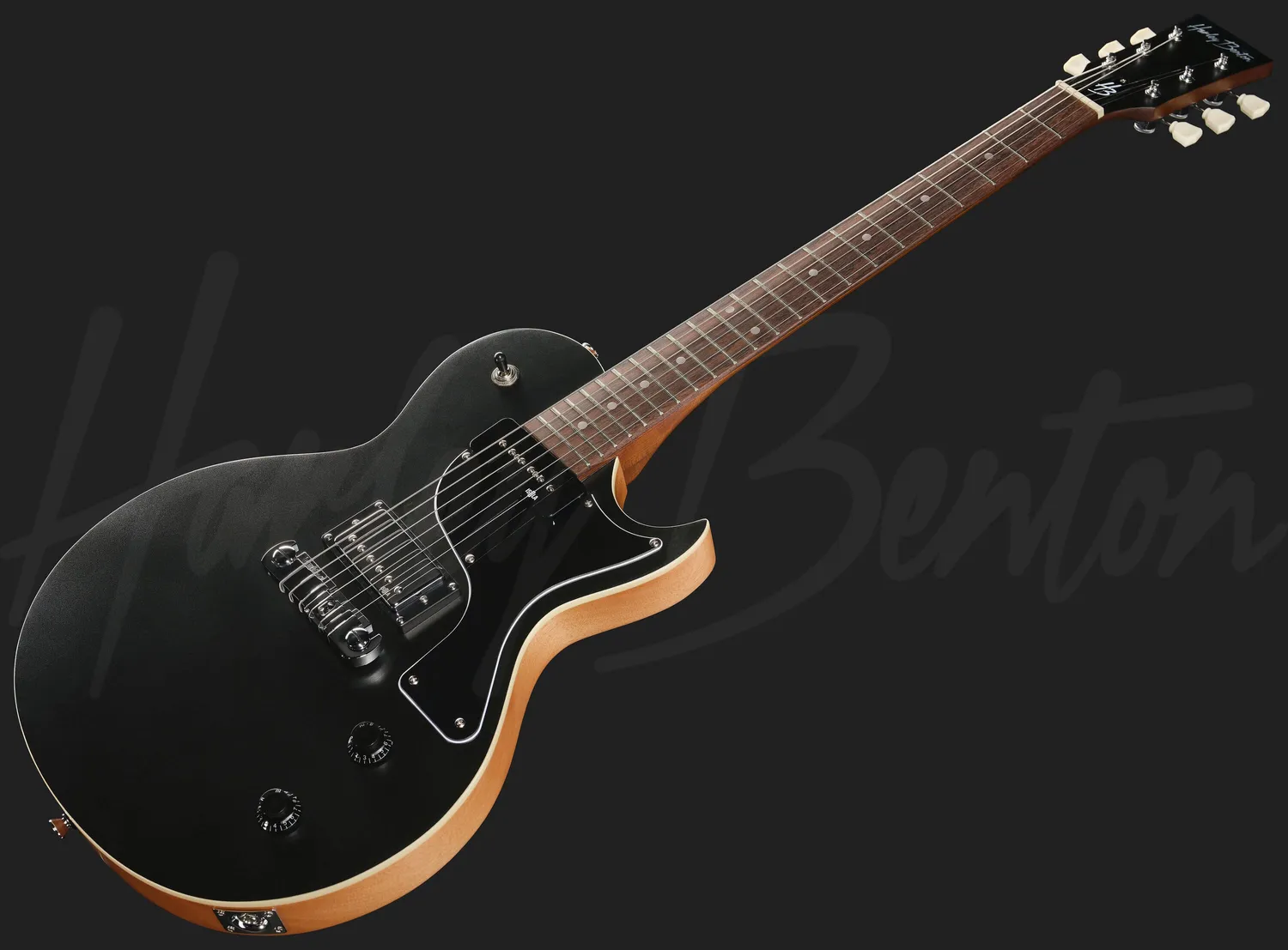 Harley Benton Vintage SC-Special Hybrid E-Gitarre Smoke Black Satin