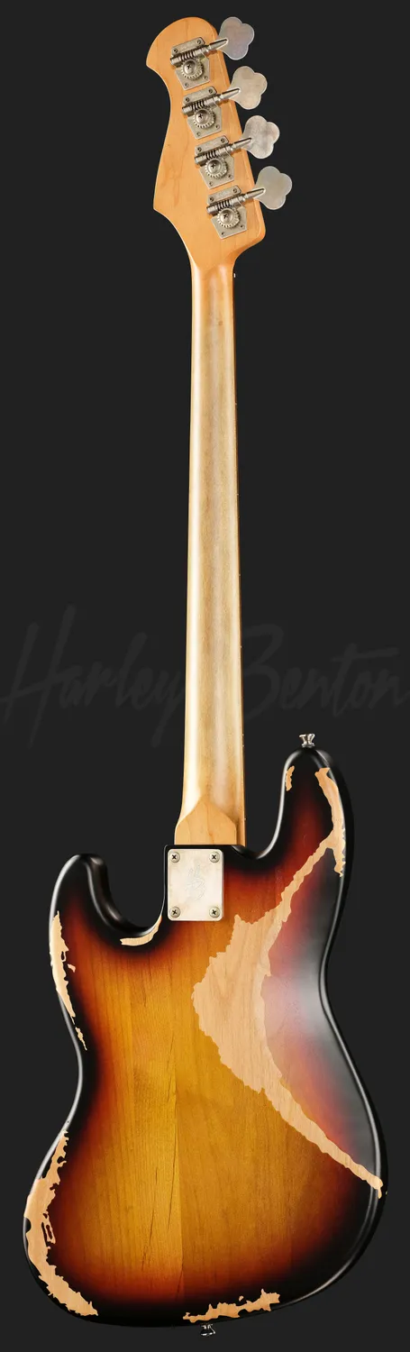 Harley Benton Vintage JB-62HA SB E-Bass Sunburst Relic