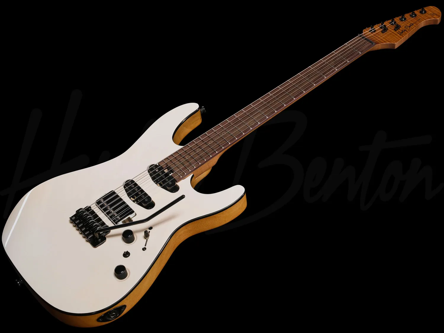 Harley Benton Fusion-IV HSS RW E-Gitarre White Metallic