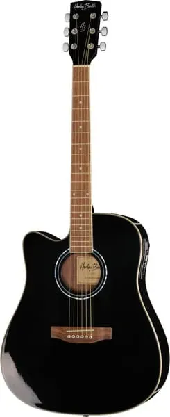 Harley Benton D-120CE-LH BK Westerngitarre links Schwarz