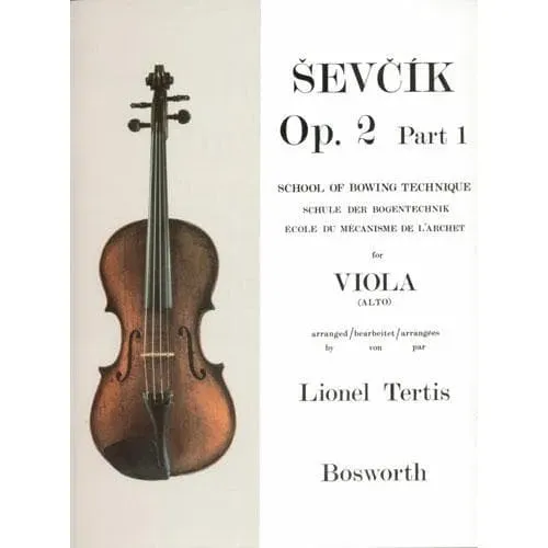 Shar Music Sevcik Op 2 Heft 1 Bratschen-Noten Tertis