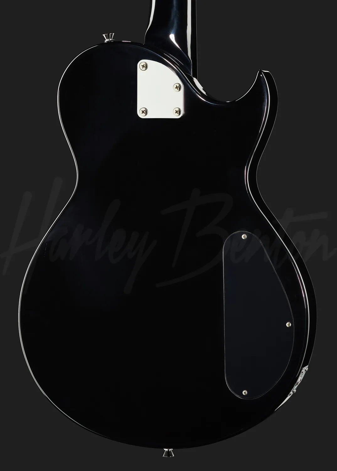 Harley Benton SC-200LH E-Gitarre Linkshänder Schwarz 628mm
