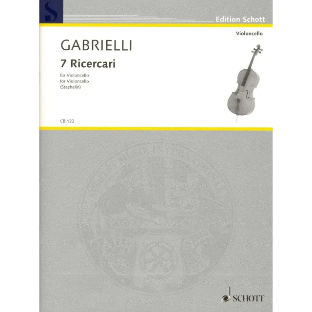 Schott Gabrielli 7 Ricercari Noten Violoncello solo Barock