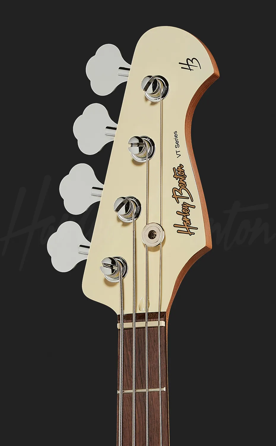 Harley Benton Vintage JB-62CC E-Bass Olympic White Linde