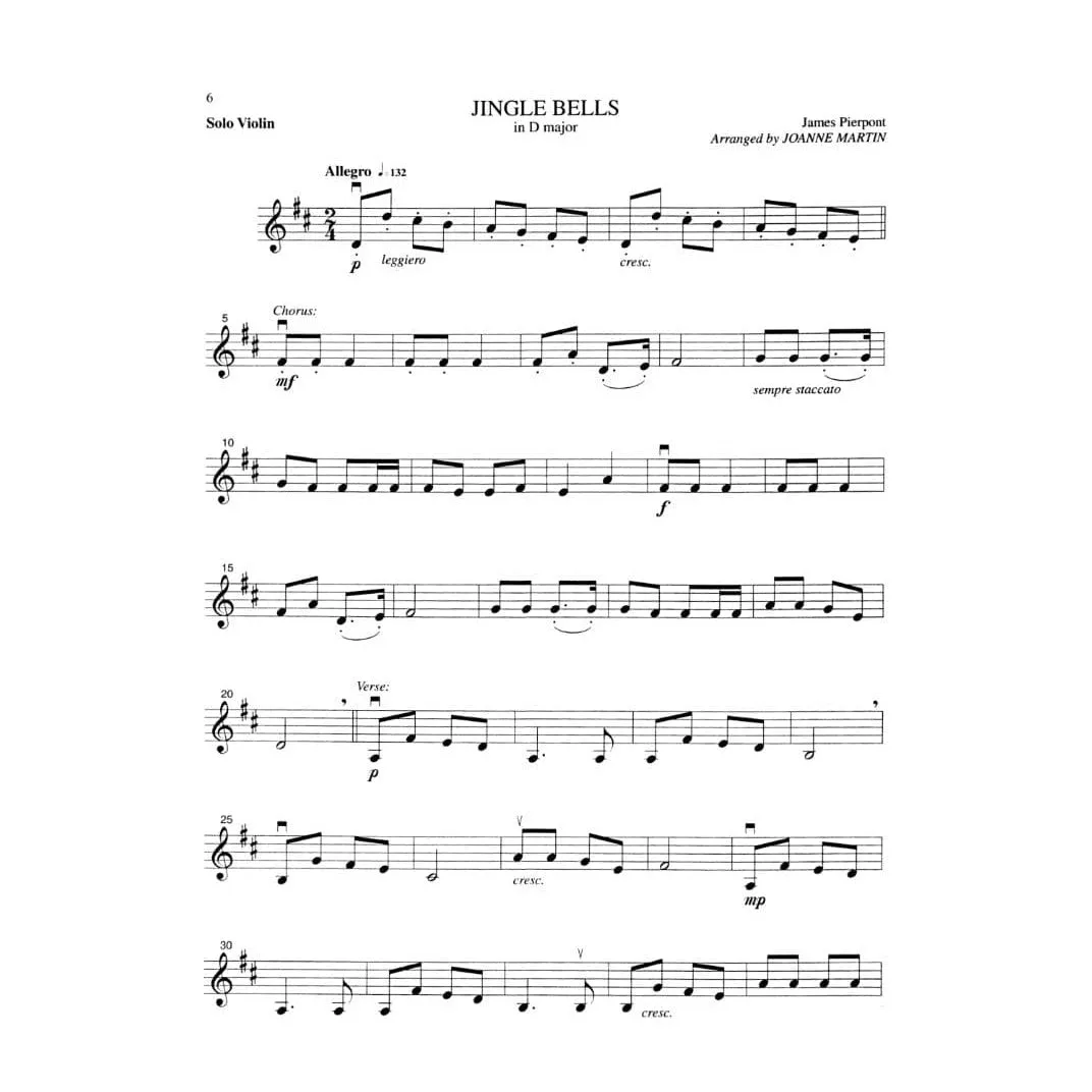 Joanne Martin Festive Strings Violine Solo Noten