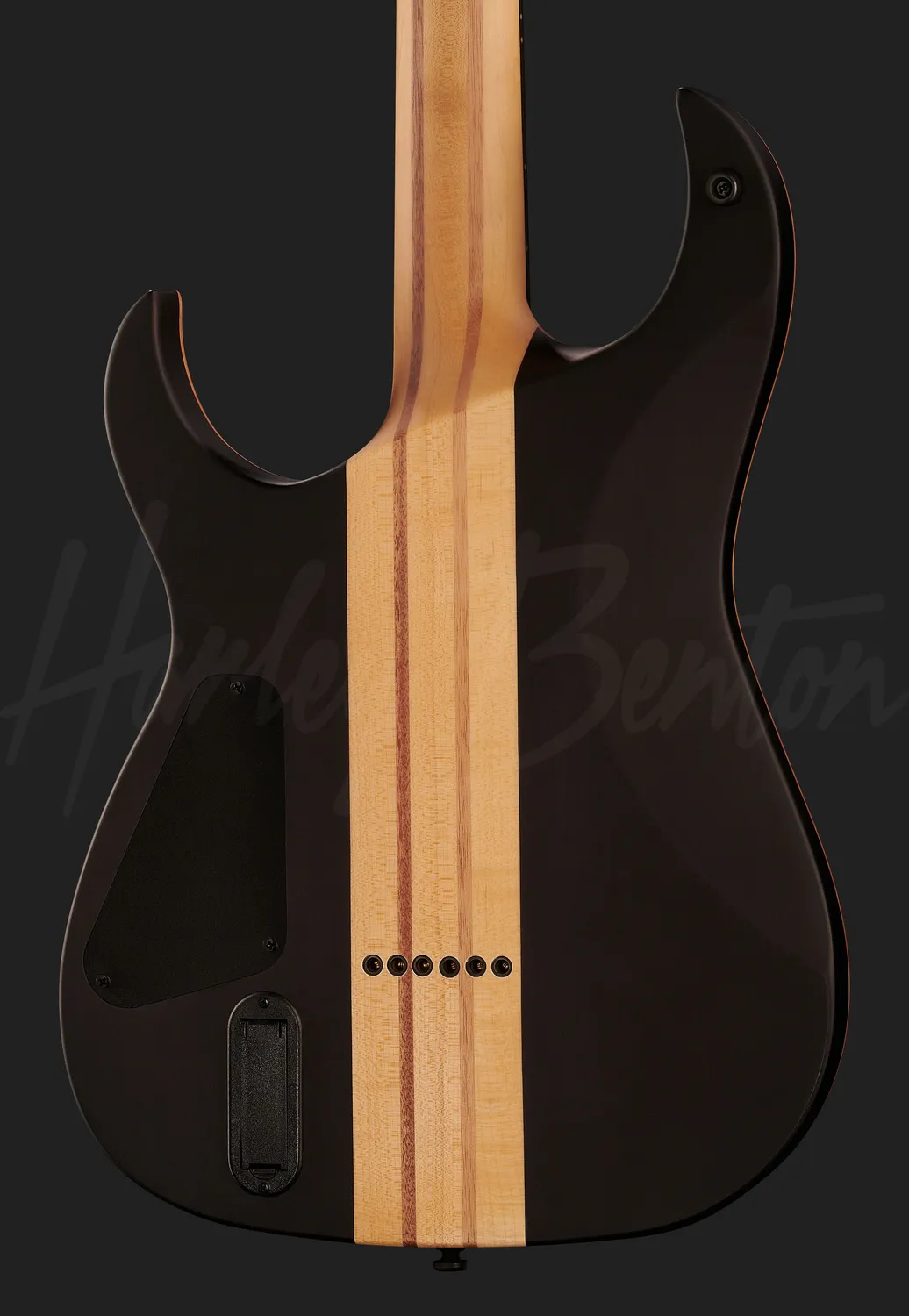 Harley Benton Amarok-BT Baritongitarre Black Natural Flame Burst