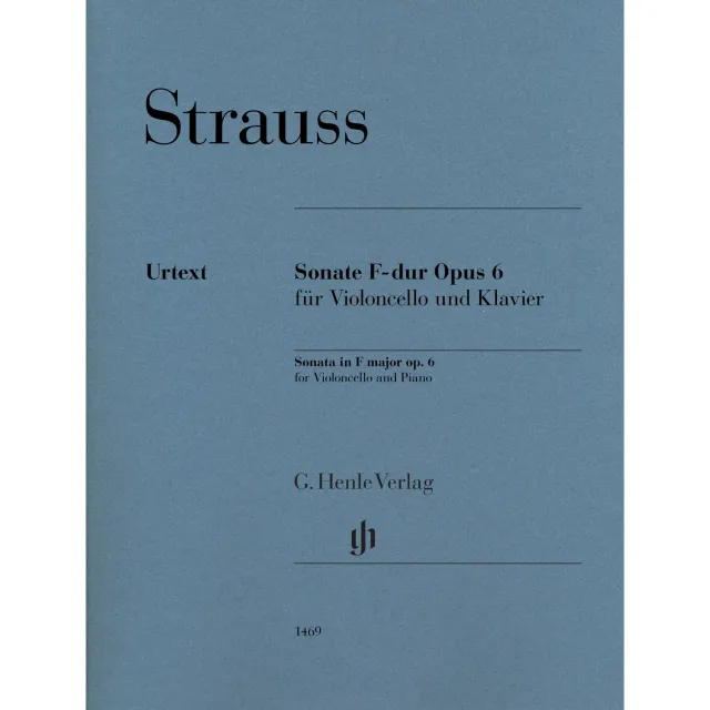 Henle Strauss Sonate F-Dur Op. 6 Noten Cello Klavier