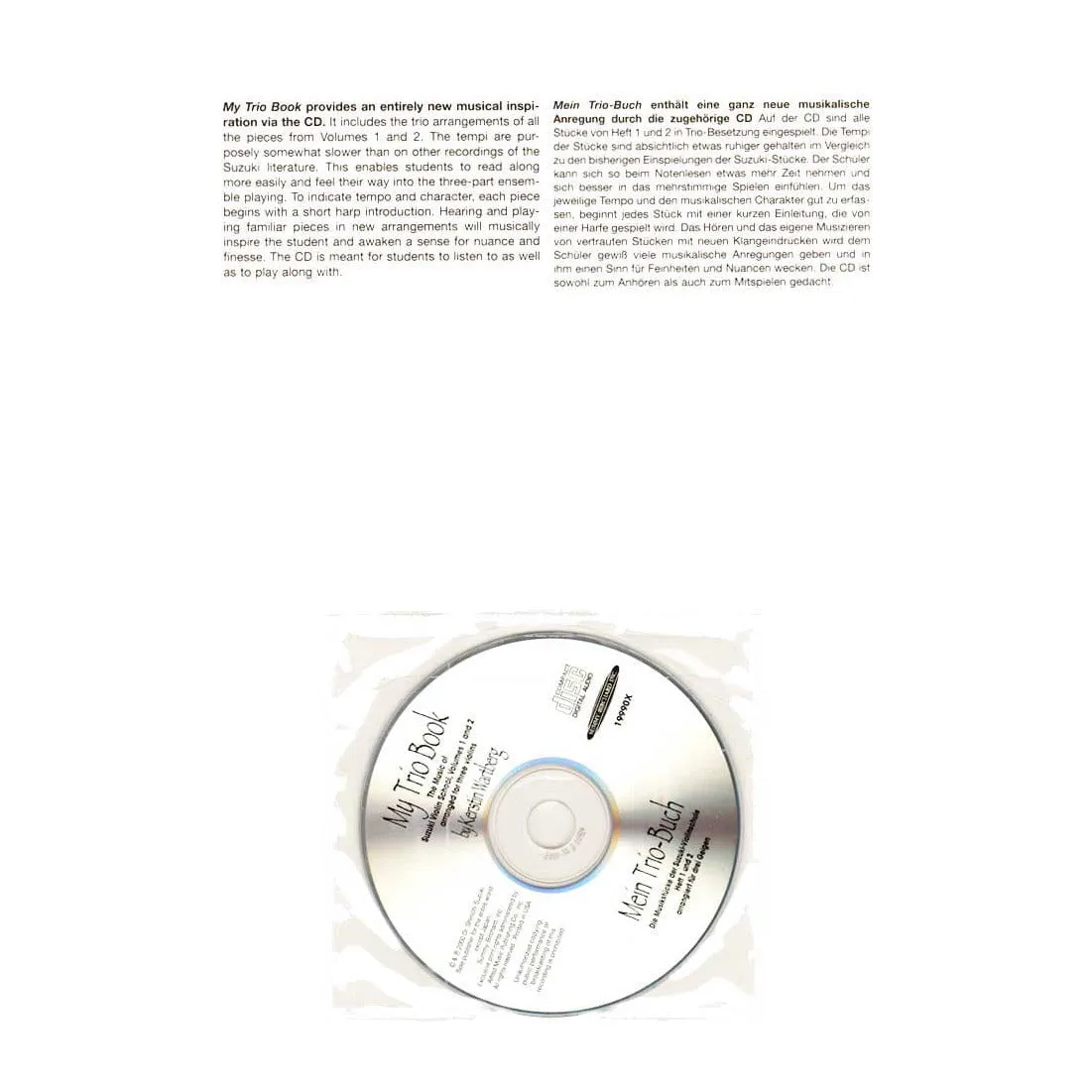 Shar Music Mein Trio-Buch Band 1 Trio-CD