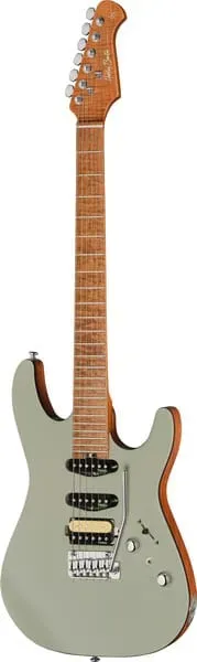 Harley Benton Fusion-IV E-Gitarre HSS Satin Grey Tremolo