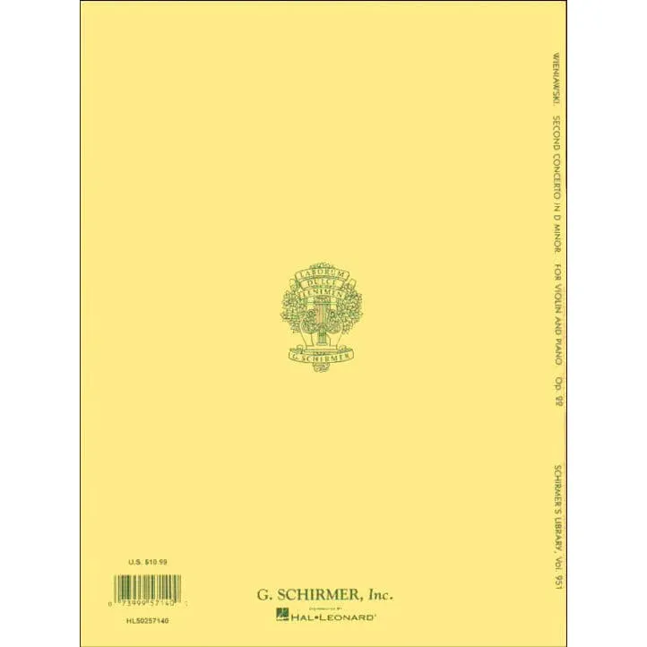 Shar Music Wieniawski Violinkonzert Nr. 2 op. 22 Noten Violine Klavier