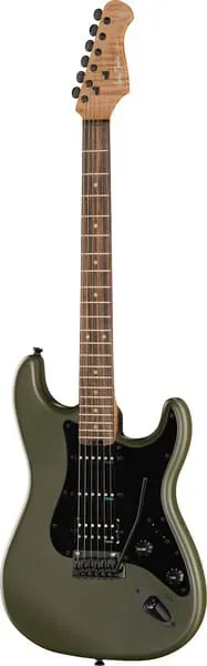 Harley Benton Deluxe ST-Modern Plus HSS MOD E-Gitarre Oliv