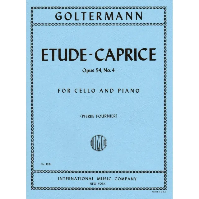 Goltermann Etüde-Caprice Op.54 Nr.4 Noten Cello Klavier
