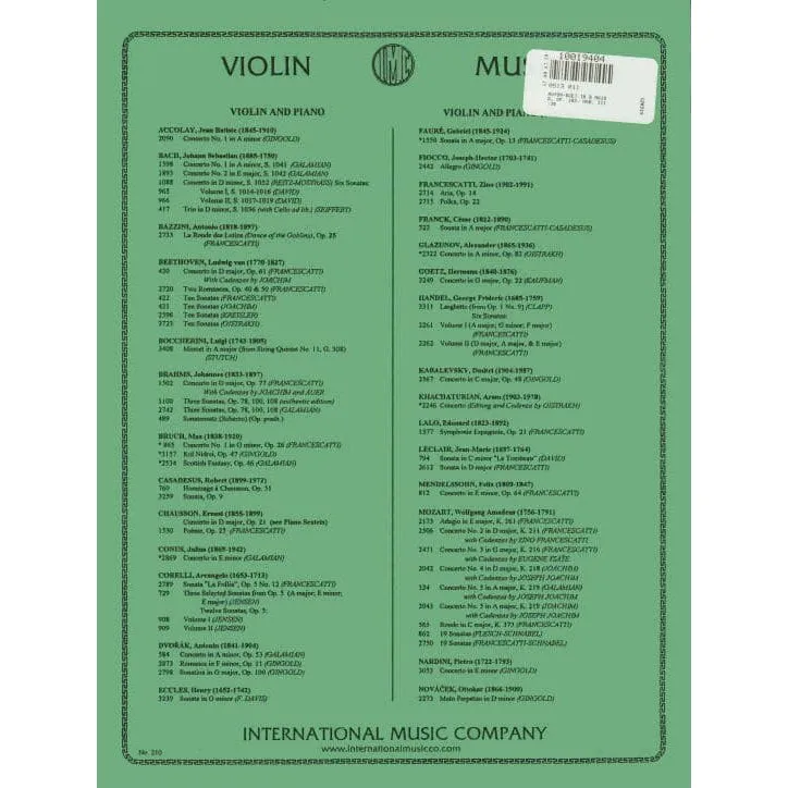 International Haydn Duett D-Dur Op.102 Violin-Noten