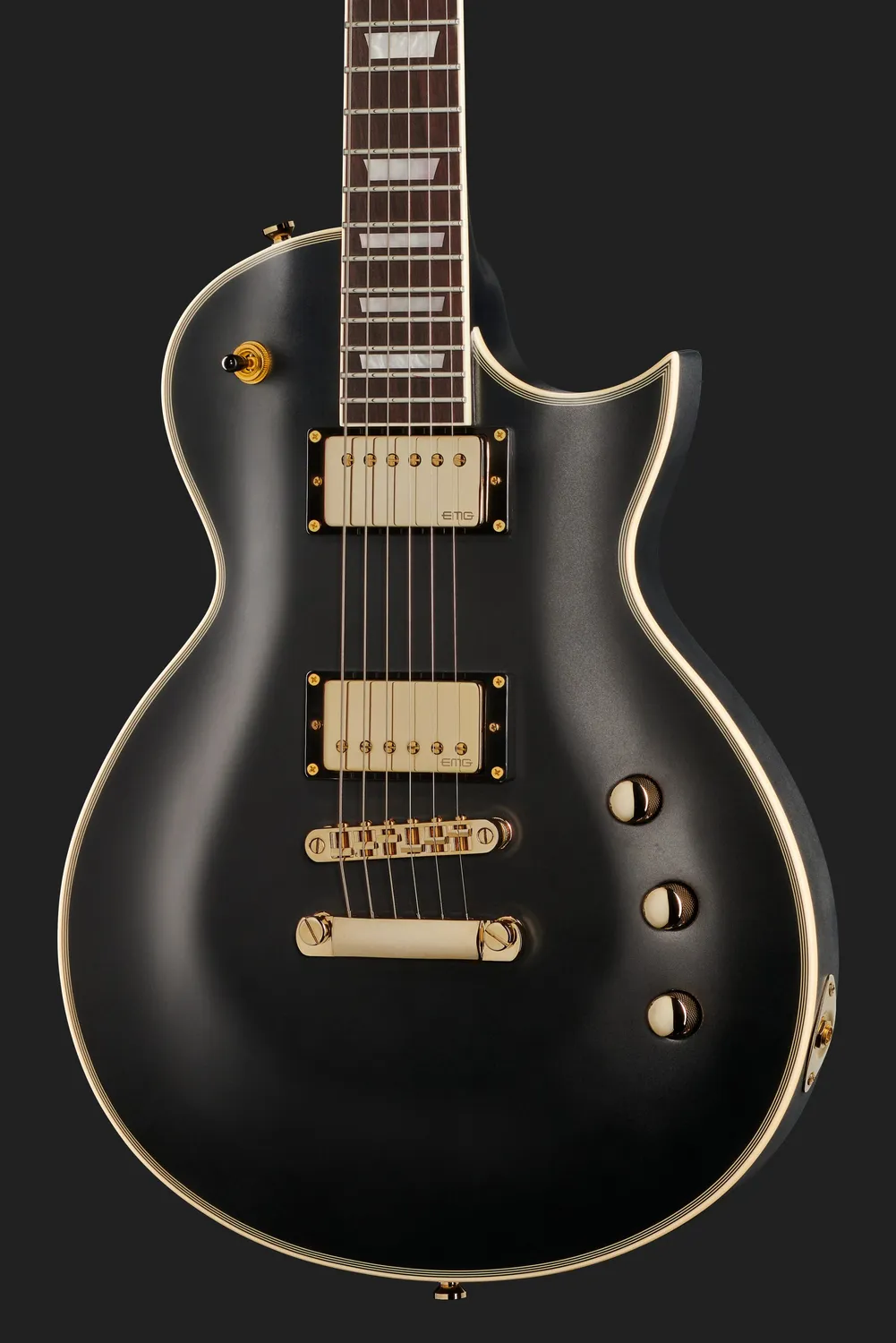 Harley Benton Deluxe SC-Custom Plus EMG E-Gitarre schwarz
