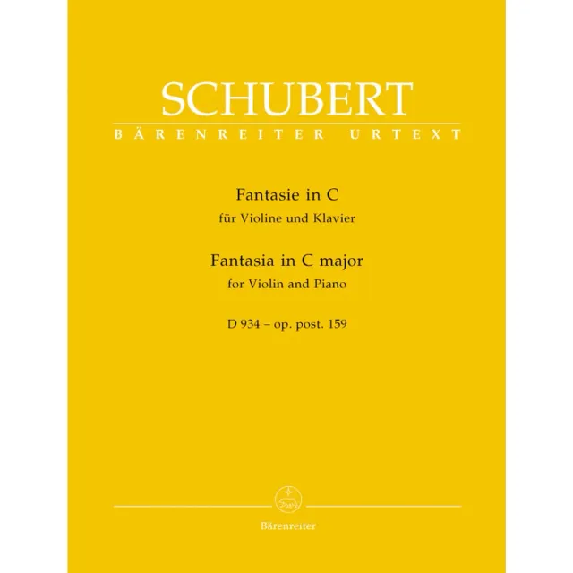 Bärenreiter Schubert Fantasie C-Dur Op.159 D934 Noten Violine Urtext