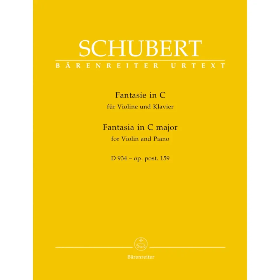 Bärenreiter Schubert Fantasie C-Dur Op.159 D934 Noten Violine Urtext