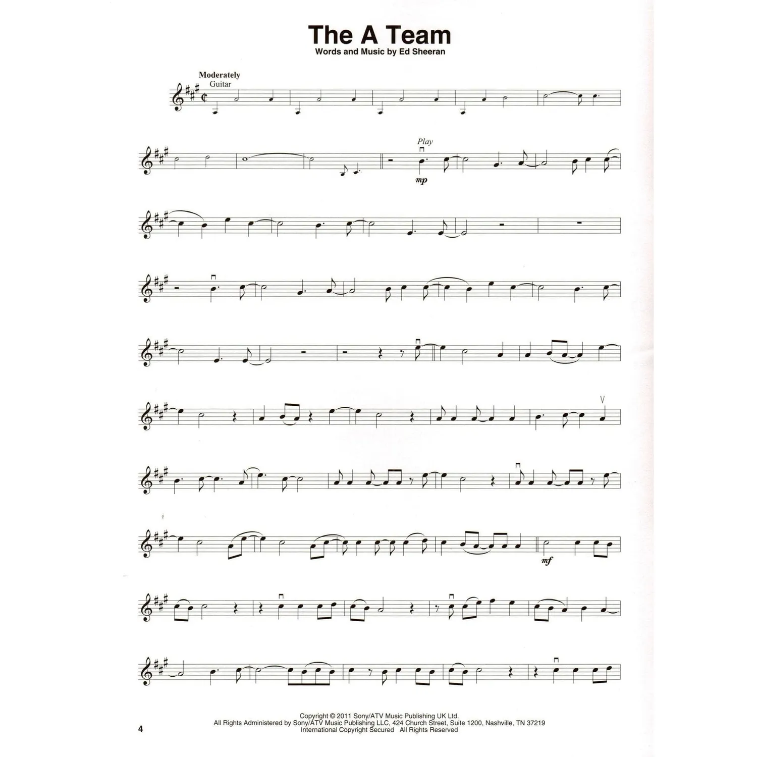 Hal Leonard Violin Play-Along Vol.75 Ed Sheeran Noten