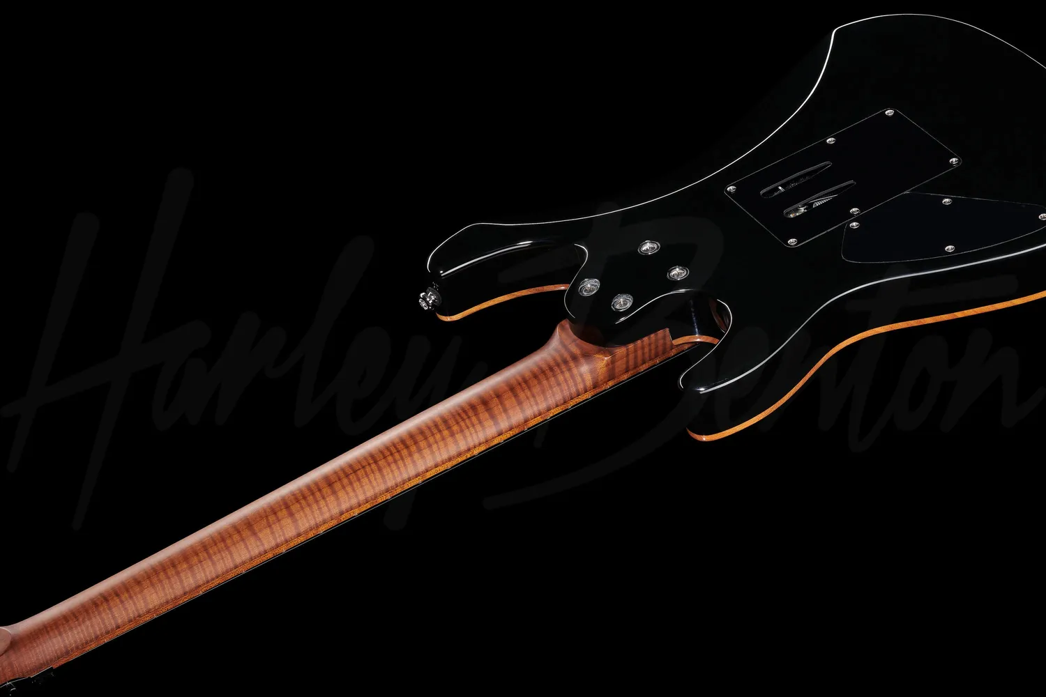 Harley Benton Fusion-III HH FR Roasted E-Gitarre Flame Cherry