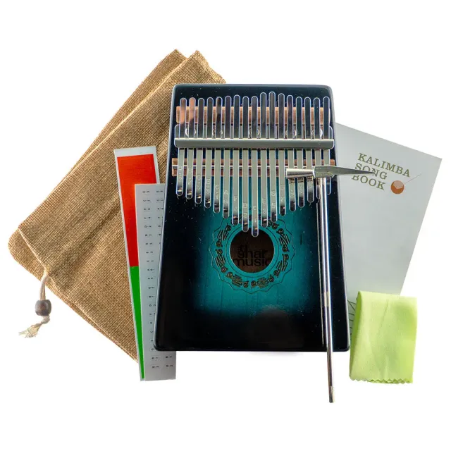 Shar Music Blue Kalimba 17 Tasten blau mit Tasche