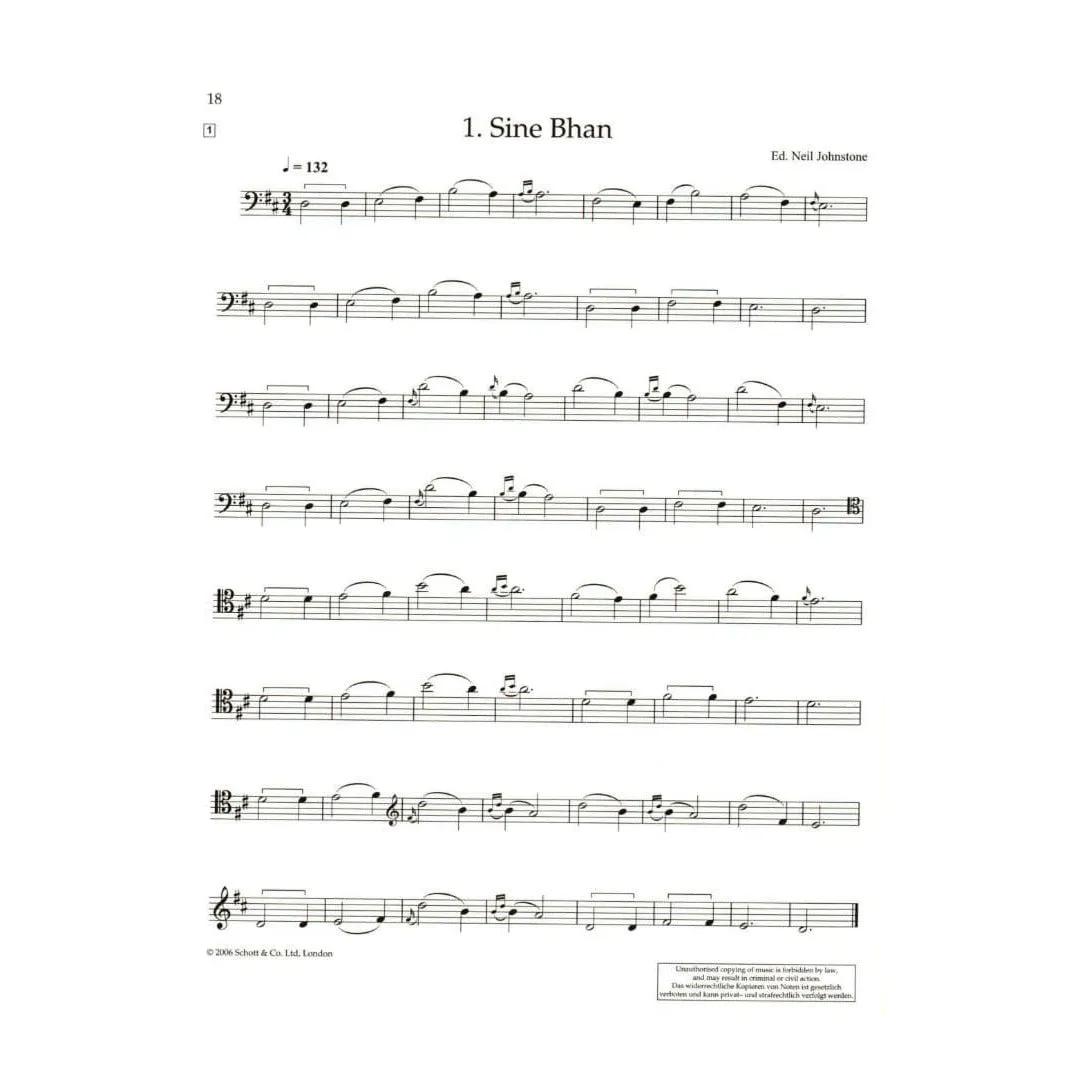McCrae Johnstone 69 Scottish Folk Tunes Noten Cello Traditionals