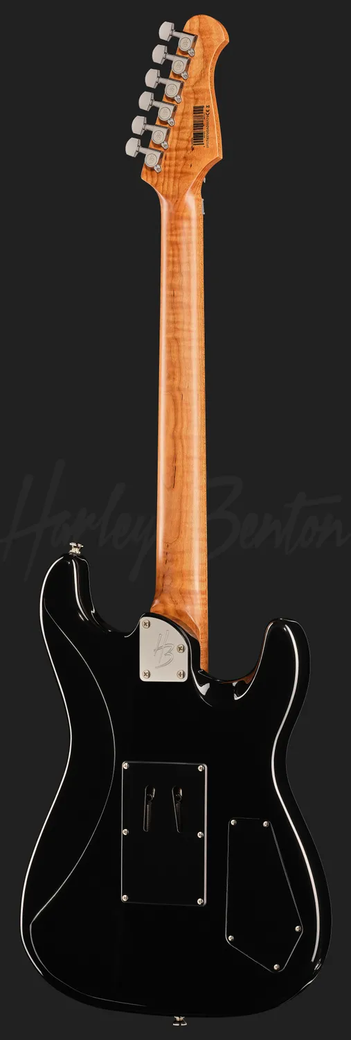 Harley Benton ST-80FR MN LH E-Gitarre schwarz Linkshand