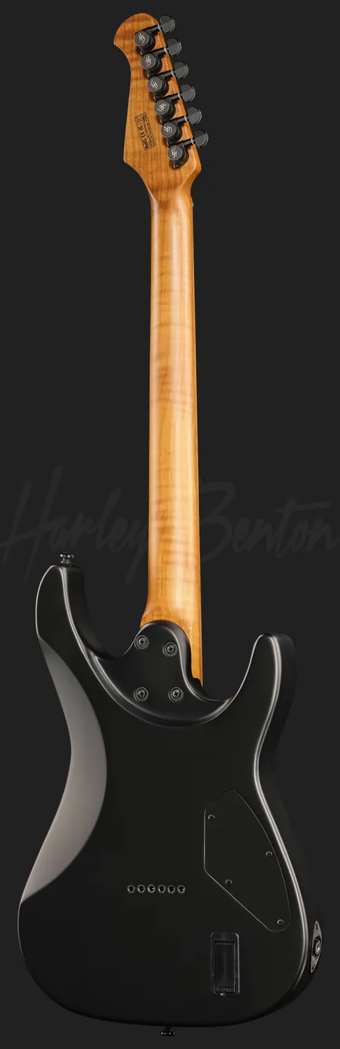Harley Benton Fusion-IV HH LH E-Gitarre Schwarz Linkshand