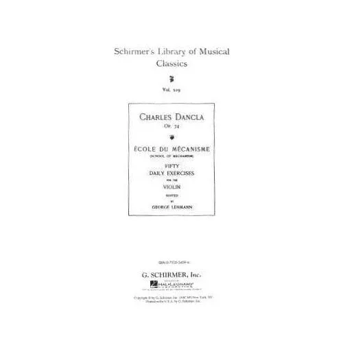 Shar Music Dancla School of Mechanism op. 74 Geige Noten