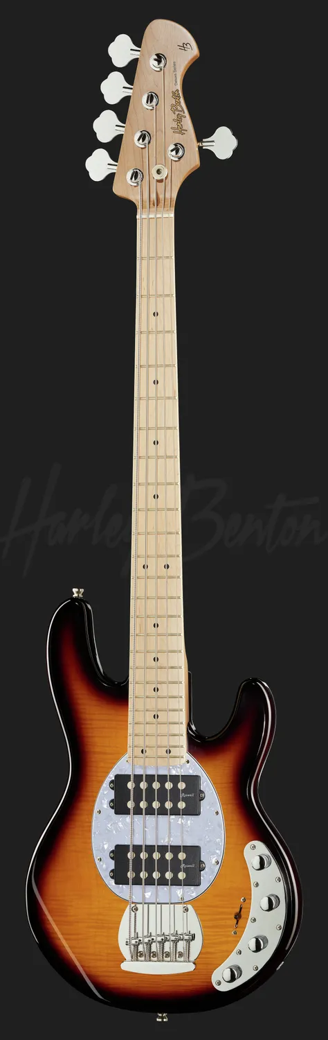 Harley Benton Pro MM-85A SB E-Bass 5-Saiter Humbucker Aktiv