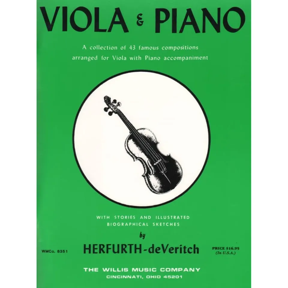 Shar Music Viola and Piano Noten für Bratsche 43 Stücke