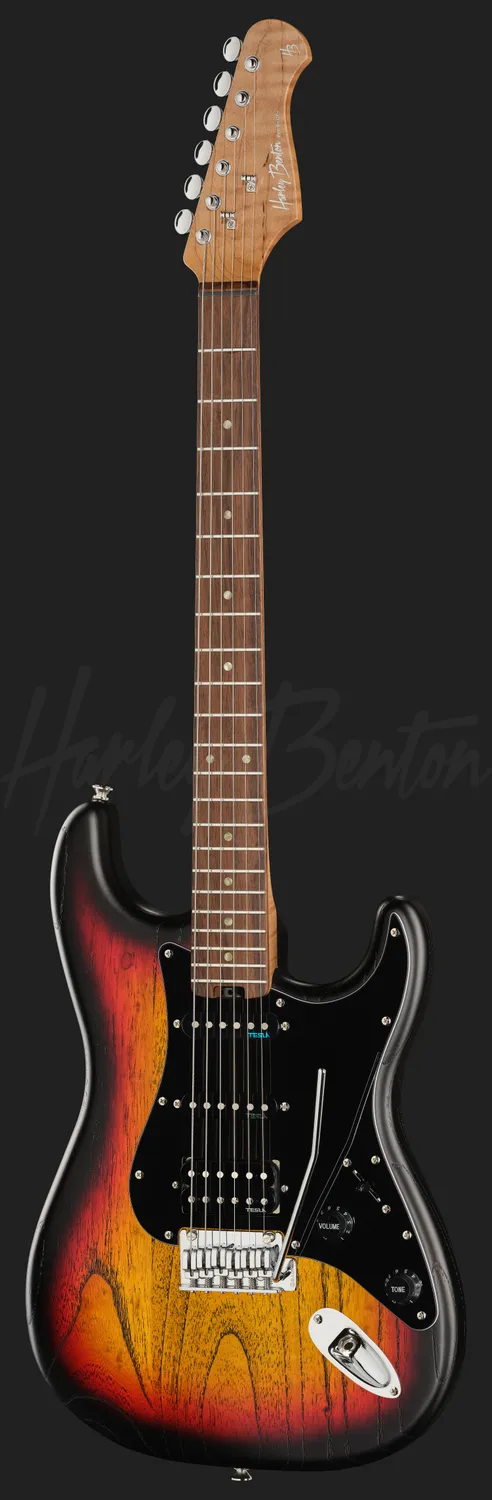Harley Benton ST-Modern Plus HSS E-Gitarre SBBL