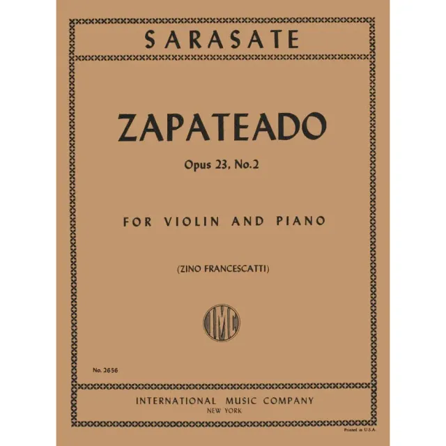 International Zapateado Op 23 Nr 2 Noten Violine Klavier