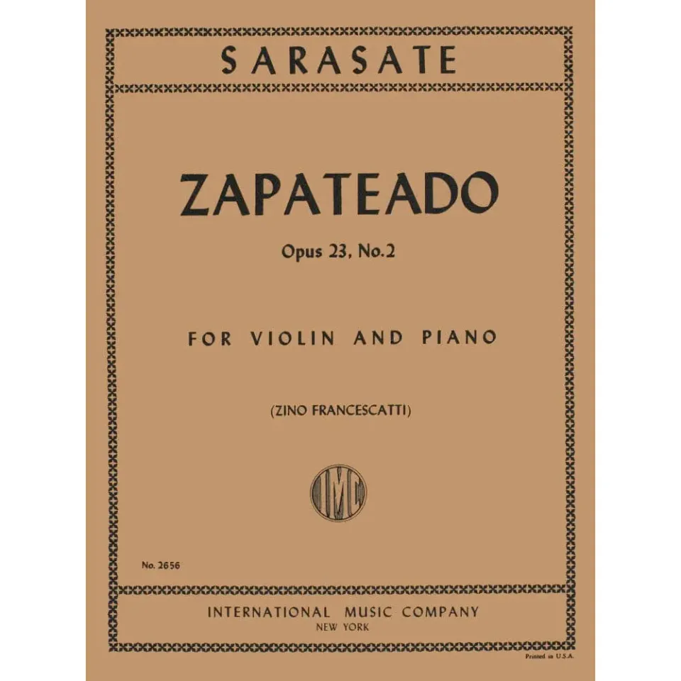 International Zapateado Op 23 Nr 2 Noten Violine Klavier